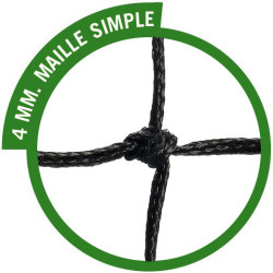 Filet Foot à 11 PE Tressé 3 mm Noir – Transportable | CLUB-SHOP.fr 2