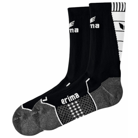 Chaussettes d'entrainement ERIMA, couleur noir et blanc
