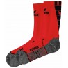 Chaussettes d'entrainement ERIMA, couleur rouge et noir