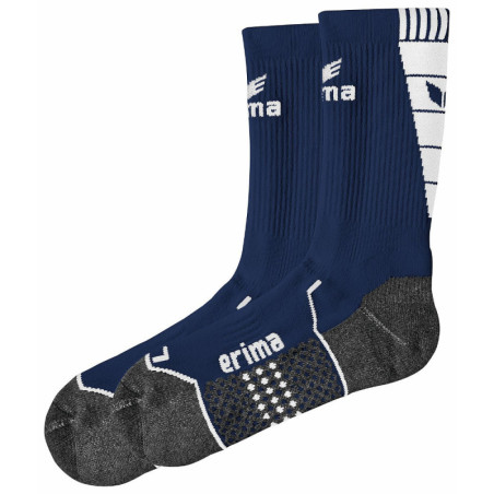 Chaussettes d'entrainement ERIMA, couleur marine et blanc