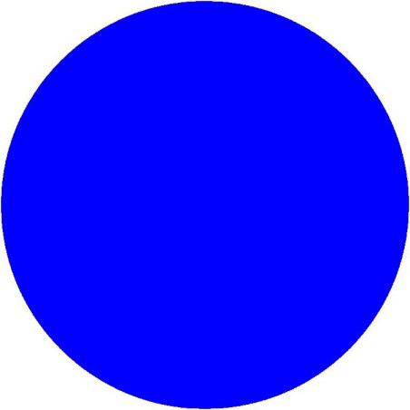 Marquage au sol cercle coloris bleu