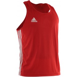 Débardeur Adidas boxe anglaise rouge aiba
