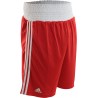 Short Adidas boxe anglaise rouge aiba