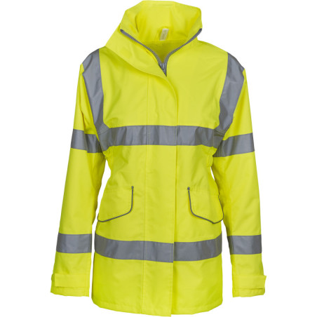 Parka femme haute visibilité multipoches pour Stadier