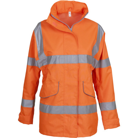Parka femme haute visibilité multipoches pour Stadier