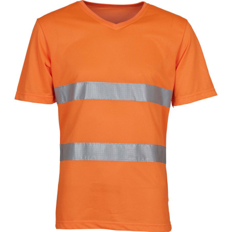 Tee shirt col V haute visibilité pour Stadier
