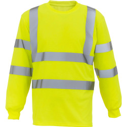 Tee shirt manches longues haute visibilité pour Stadier