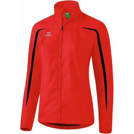 Veste Running Erima, couleur rouge et noir