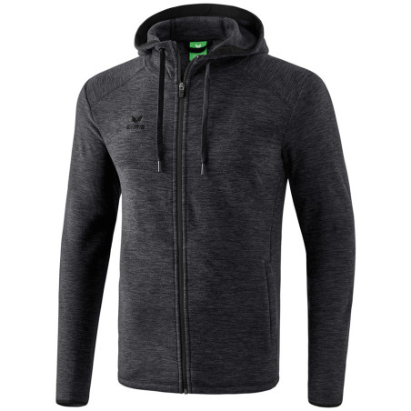 Veste polaire Erima, couleur noir chiné