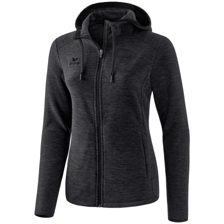 Veste polaire Erima Femme, couleur noir chiné