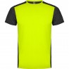 Tee Shirt running Zolder coloris jaune fluo/gris