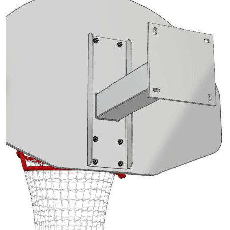 But de basket mural fixe 1 bras