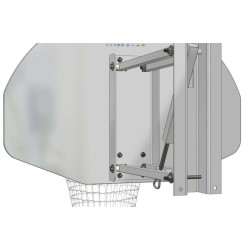 But de basket mural hauteur réglable 2