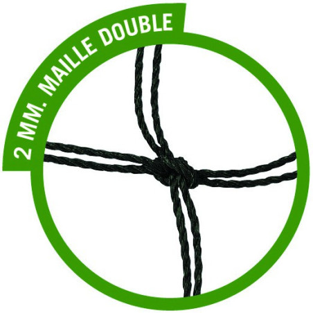 Filets pour buts de handball - Maille double 2 x 2 mm