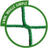 Filets pour buts de handball match - Maille simple 100 mm sans noeuds - vert
