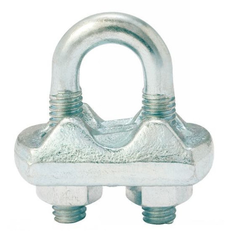 Serre câble étrier galvanisé 5 mm