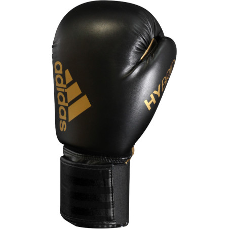 Gants de boxe Adidas HYBRID 50 main gauche noir or