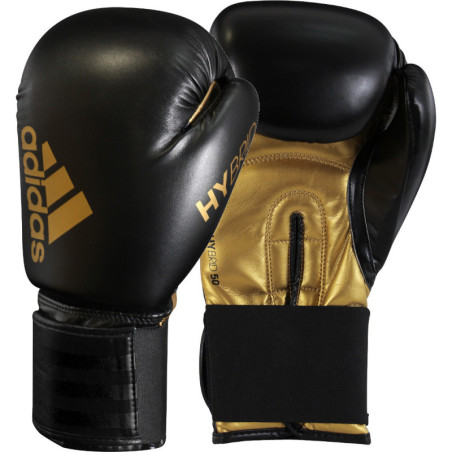 Paire Gants de boxe Adidas HYBRID 50 noir or
