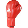 Gants de boxe Adidas Compétition AIBA rouge/blanc main gauche