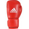 Gants de boxe Adidas Compétition AIBA rouge/blanc vue de dessus