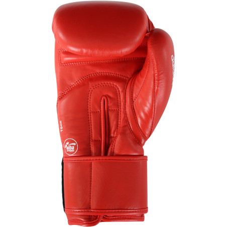 Gants de boxe Adidas Compétition AIBA rouge/blanc palm