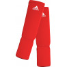Protège-tibia et pied Adidas rouge