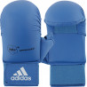 Mitaines de karaté Adidas WKF avec pouce coloris bleu