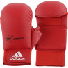 Mitaines de karaté Adidas WKF avec pouce coloris rouge