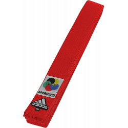 Ceinture karaté Adidas Elite WKF rouge