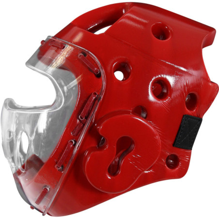 Casque de taekwondo avec visière Adidas vue de profil