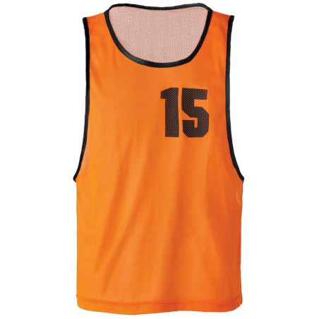 Lot de 5 Chasubles Numérotées de 11 à 15 orange