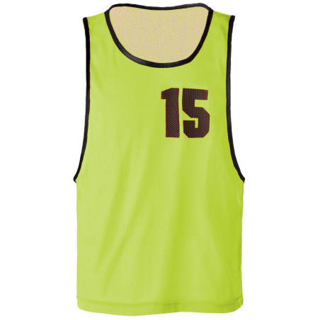 Lot de 5 Chasubles Numérotées de 11 à 15 jaune