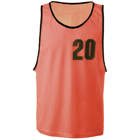 Lot de 5 Chasubles Numérotées de 16 à 20 orange