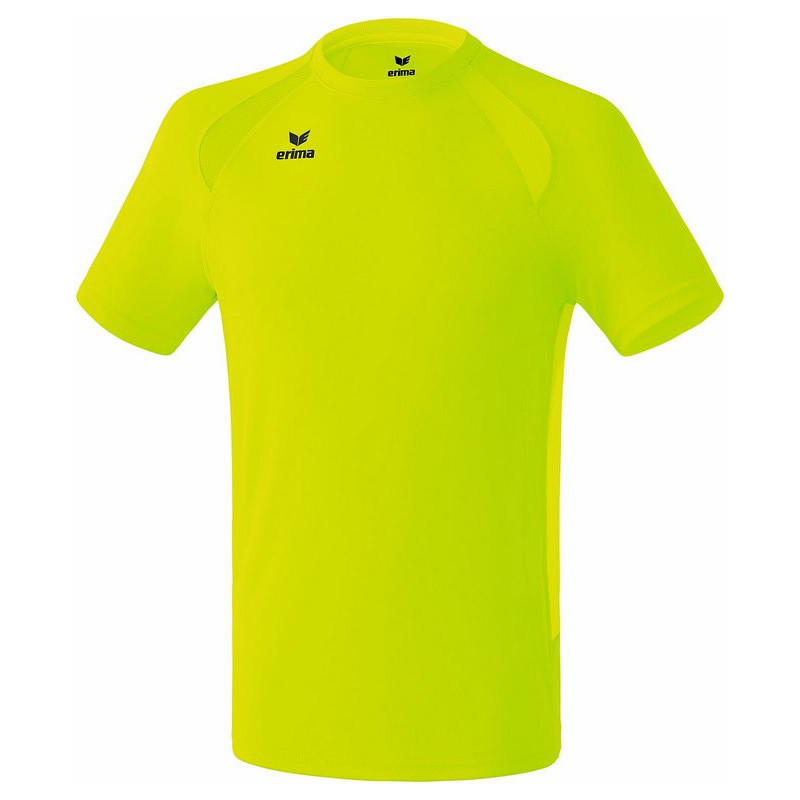 Tshirt running Erima performance jaune fluo