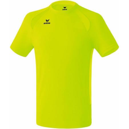 Tshirt running Erima performance jaune fluo