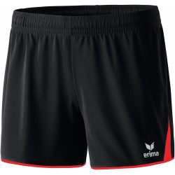 Short Erima 5 Cubes femme, couleur noir et rouge