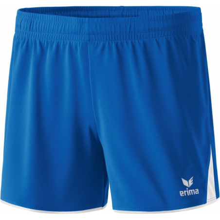 Short Erima 5 Cubes femme, couleur bleu roi et blanc