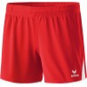 Short Erima 5 Cubes femme, couleur rouge et blanc