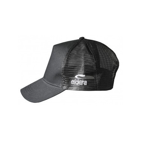 Casquette ELDERA Trucker noire, de profil