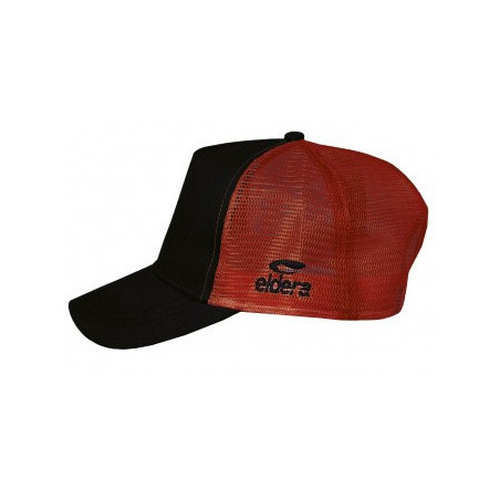 Casquette ELDERA Trucker noire et rouge