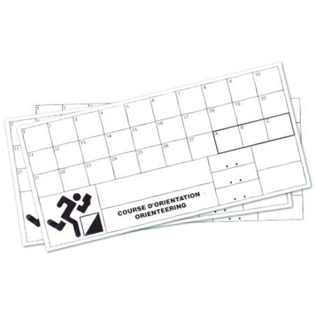 Lot de 100 cartons de contrôle indéchirables