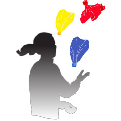 Lot de 3 foulards à jongler lestés 2