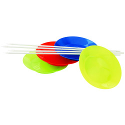 Assiette souple de jonglerie + Bâton PVC