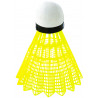 lot de 6 volants badminton base liège, coloris jaune