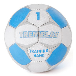 Ballon Training Hand, taille 1, blanc et bleu