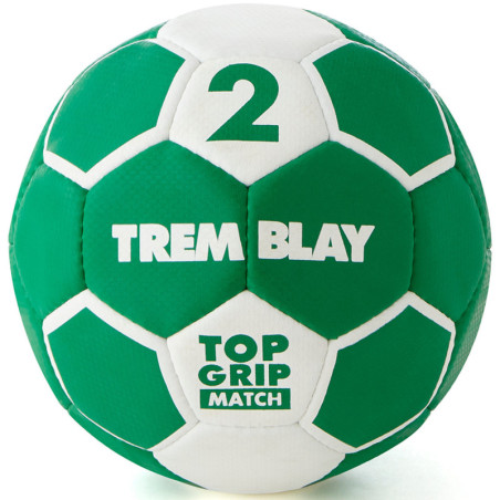 Ballon Top Grip 2ème génération, taille 2, vert et blanc
