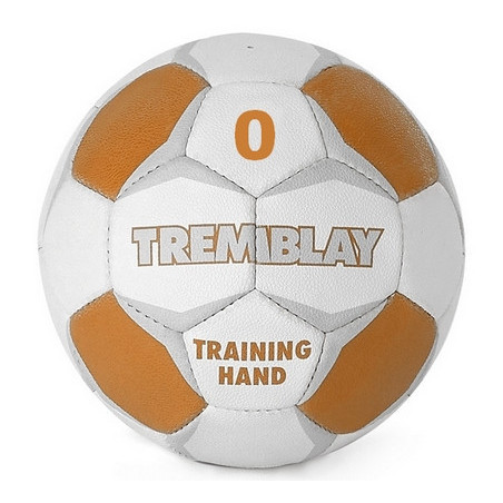 Ballon Training Hand, taille 0, blanc et orange