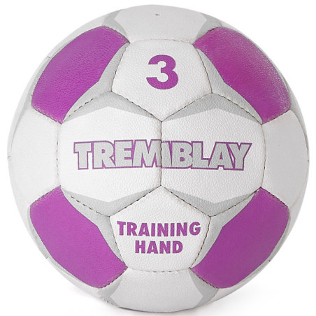Ballon Training Hand, taille 3, blanc et violet