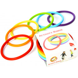 Lot de 6 anneaux de couleurs