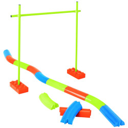 Kit d'équilibre, avec des poutres et des jalons